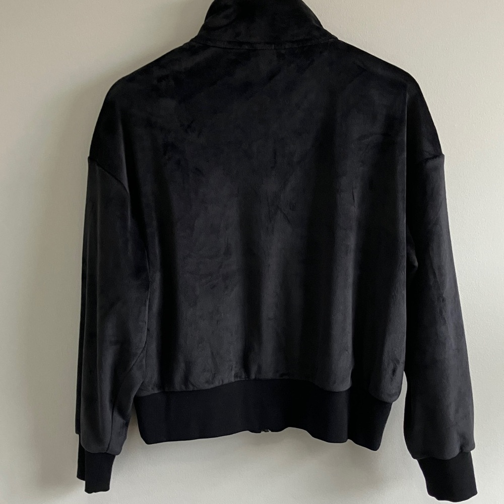 NWT Reebok velour oversized full zip jacket sweatshirt size medium soft - Picture 7 of 8